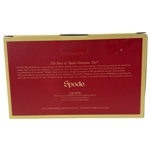 Spode Christmas Tree Mug Cup With Ceramic Old World Santa Claus Ornament New - Picture 10 of 11